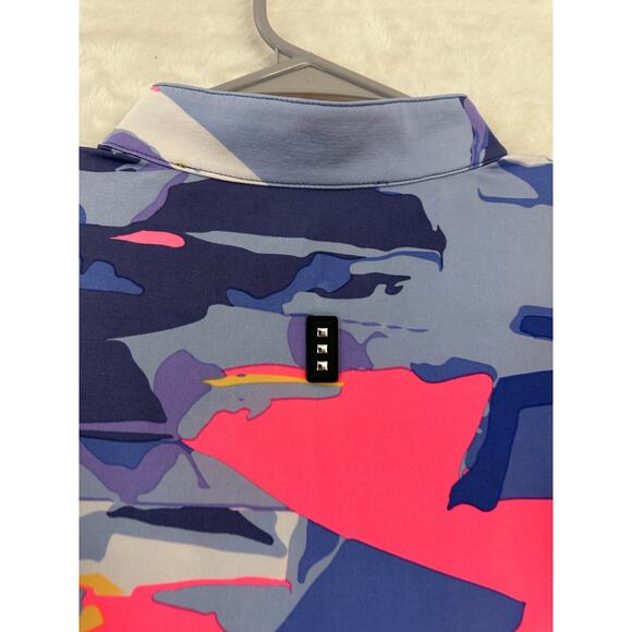 Jamie Sadock Golf Polo Top XL Colorful Artsy Performance - Picture 8 of 8